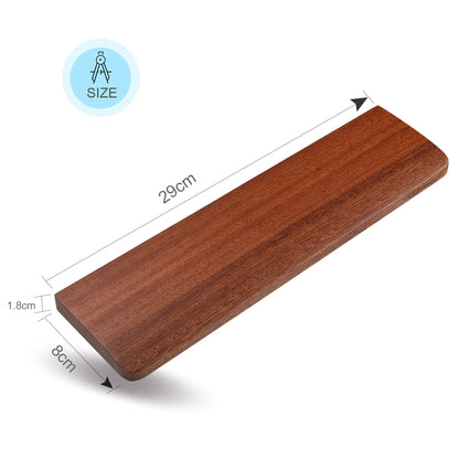 MageGee Keyboard Wooden Wrist Rest, Black Walnut Solid Wood Non-Slip Ergonomic Palm Rest for Compact 60% Keyboard, Durable and Easy to Clean