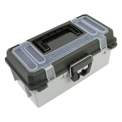 Sheffield 12670 13" Tackle Box, Tool Box, Craft Storage, Fishing Gear and Art Supply Storage Organizer, Gifts for Men, Gifts for Women, Made in USA