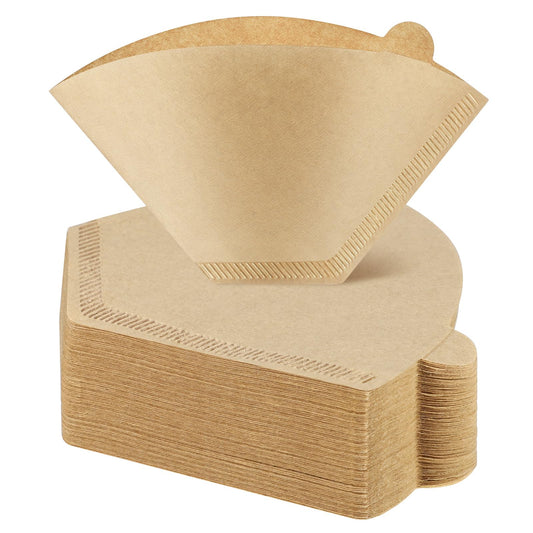 120 Count #4 Cone Coffee Filters 8-12 Cups, Disposable Natural Coffee Filters 4 Cone Paper Unbleached 4 Filters Paper Compatible with Ninja, Drip and Pour Over Coffee Maker