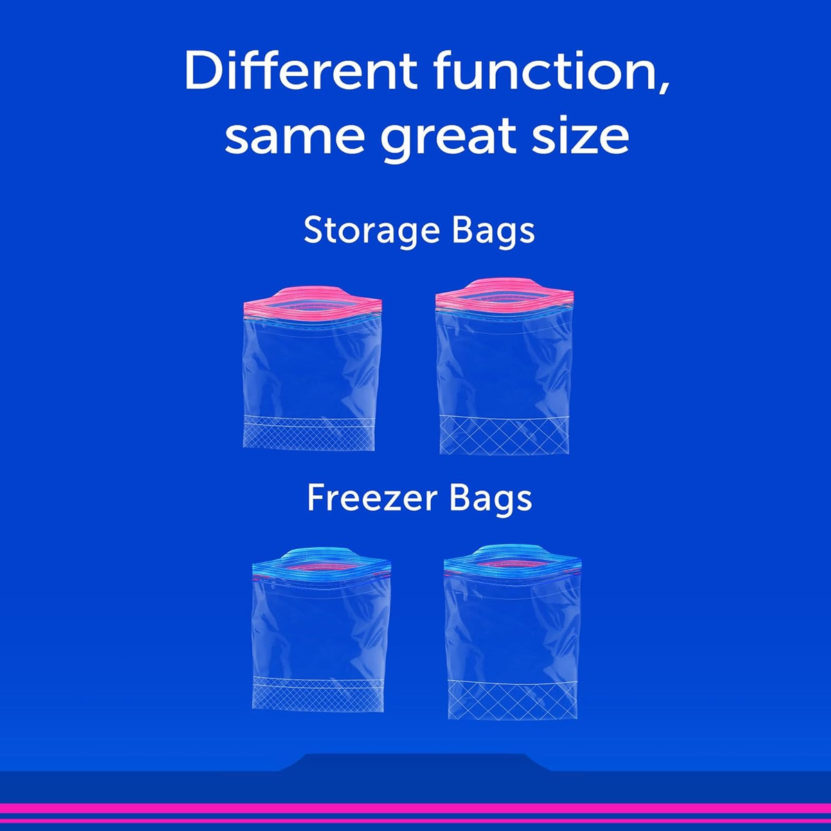 Ziploc Quart Food Storage Freezer Bags, Stay Open Design with Stand-Up Bottom, Easy to Fill, 100 Count