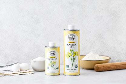 La Tourangelle, Organic Canola Oil, Expeller-Pressed Non-GMO Canola Seeds, Pesticide and Chemical Free, High Heat Neutral Cooking Oil, 16.9 Fl Oz