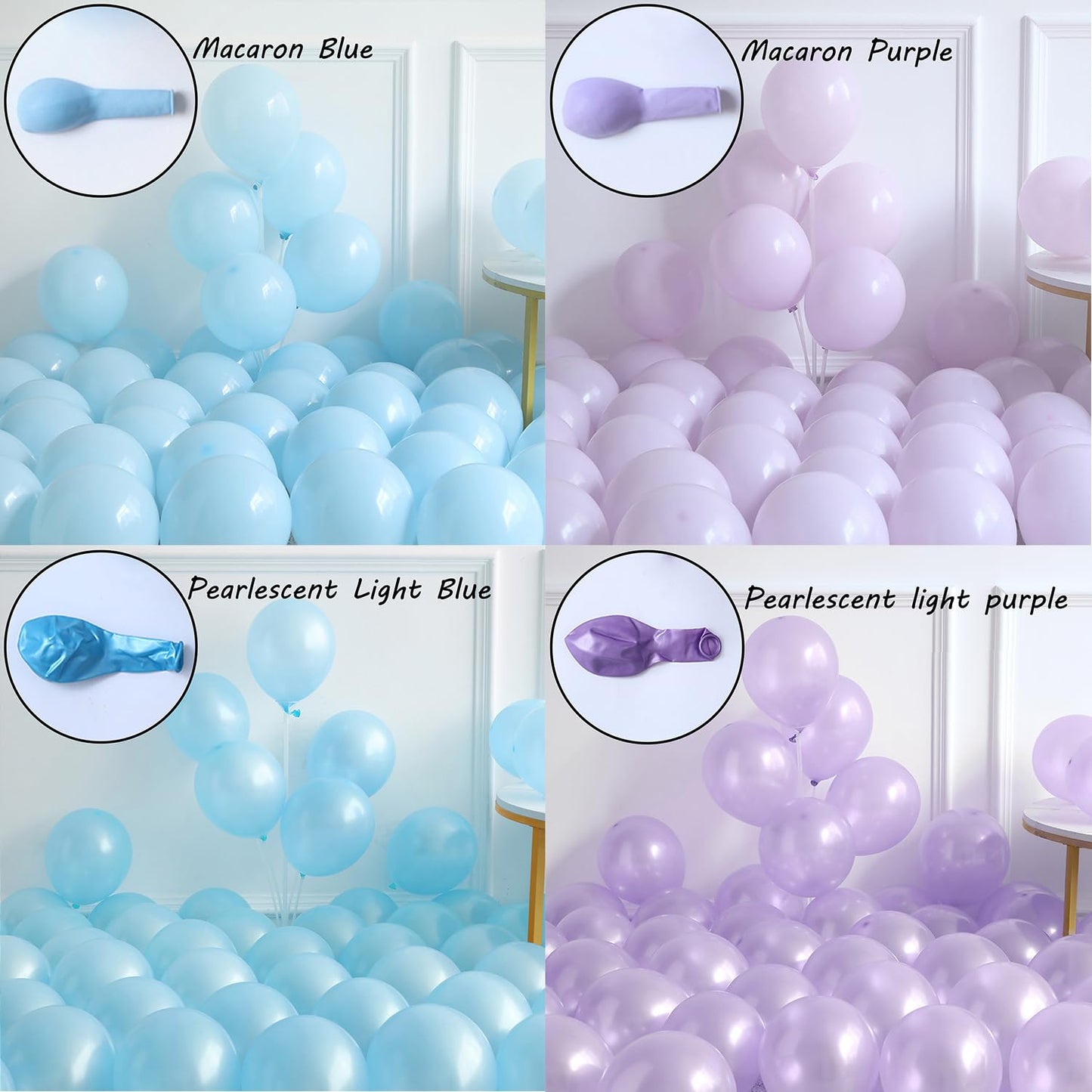 Winter Wonderland Decorations, 162Pcs Snowflake Blue Purple Balloons Arch Garland Kit with Ice Snow Iridescent Explosion Star Foil Balloons for Baby Shower Christmas Birthday Party