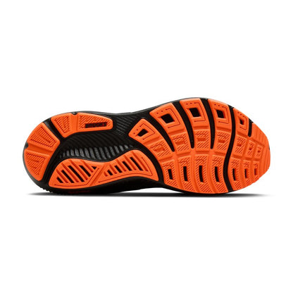 Brooks Men’s Ghost 17 Neutral Running Shoe - Black/Orange - 11 Medium