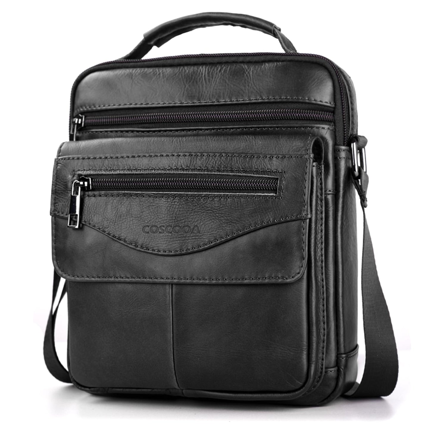 COSCOOA Shoulder Bag for Men Leather Man Purse Crossbody for Men Handbag Messenger Satchel Travel Bag