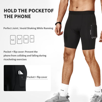 Niksa Compression Shorts Men, Compression Underwear for Men Athletic Shorts, Running Workout Fitness Shorts