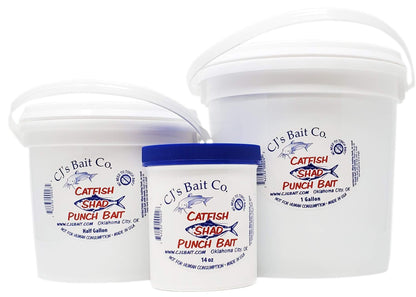 CJ's Catfish Shad Punch Bait, 1/2 Gallon