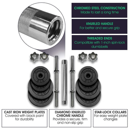 Yes4All Dumbbell Adjustable - 40lbs + Connector