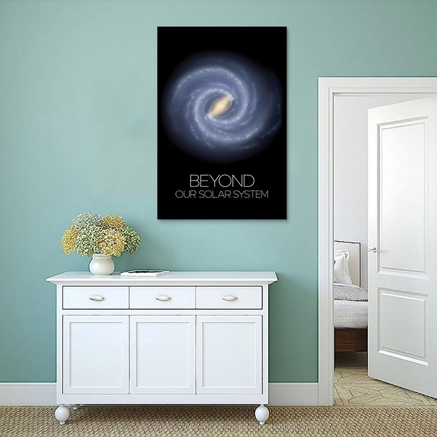 XIAOLOUTINYU Milky Way Galaxy Wall Art 12x18 Space Astronomy Poster Decor