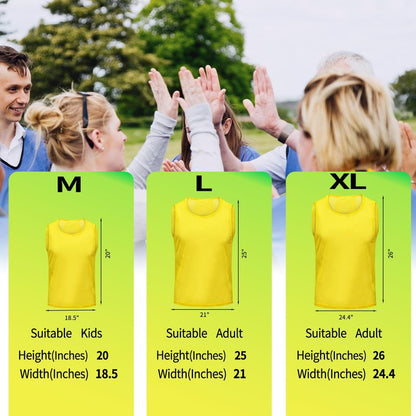 Antoyo Soccer Pinnies Youth with Numbers Scrimmage Team Pinnies Practice Vests Pinnies Jerseys for Basketball Soccer Football Bibs for Youth Adult