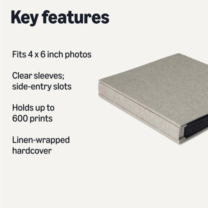 Amazon Basics Photo Album for 4" x 6" Photos, 600 Pockets Capacity