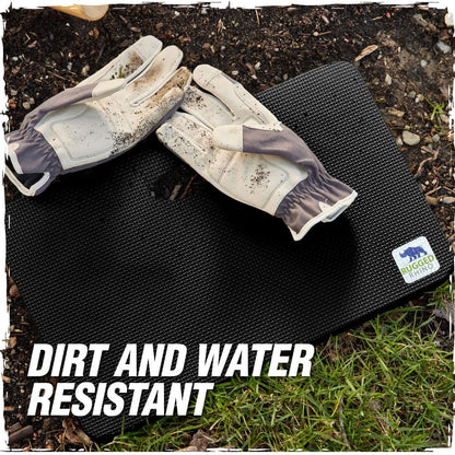 Rugged Rhino Heavy Duty Foam Patent Pending Kneeling Pad, Comfortable Thick Garden Knee Pads Resists Water, Durable Shock Absorbent, Comfortable, Gardening, Mechanic Tools, Bathing Baby, Onyx Black