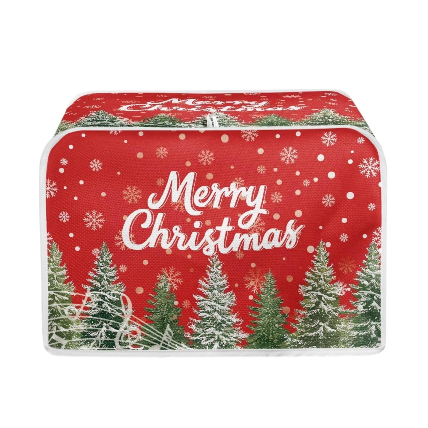 ASQVTIFE Christmas Tree Toaster Oven Cover for 4 Slice Christmas Kitchen Decor Christmas Tree Toaster Oven Cover Fits for Most Standard 4 Slice Toasters Kitchen Food Dust Covers