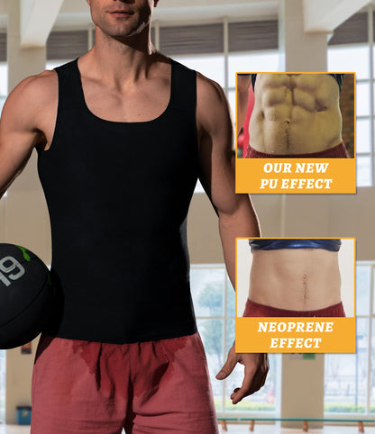 MOLLDAN Sauna Vest for Men Loss Weight Sweat Tank Top Workout Shirt Shapewear