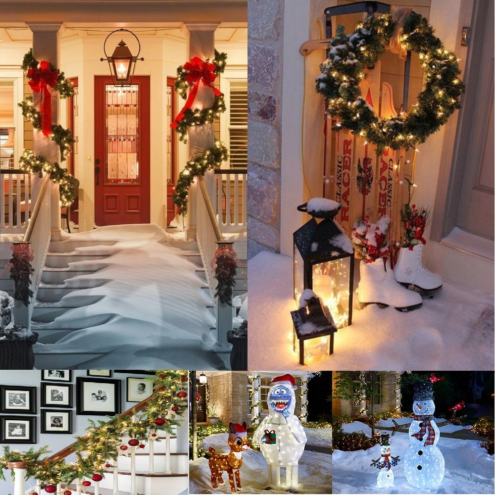 LOENDE Christmas Lights with Timer Battery Operated String Lights 200 LED 8 Modes String Lights Clear Mini Light Set for Wedding Party Home Garden Wreath, Waterproof, Warm White