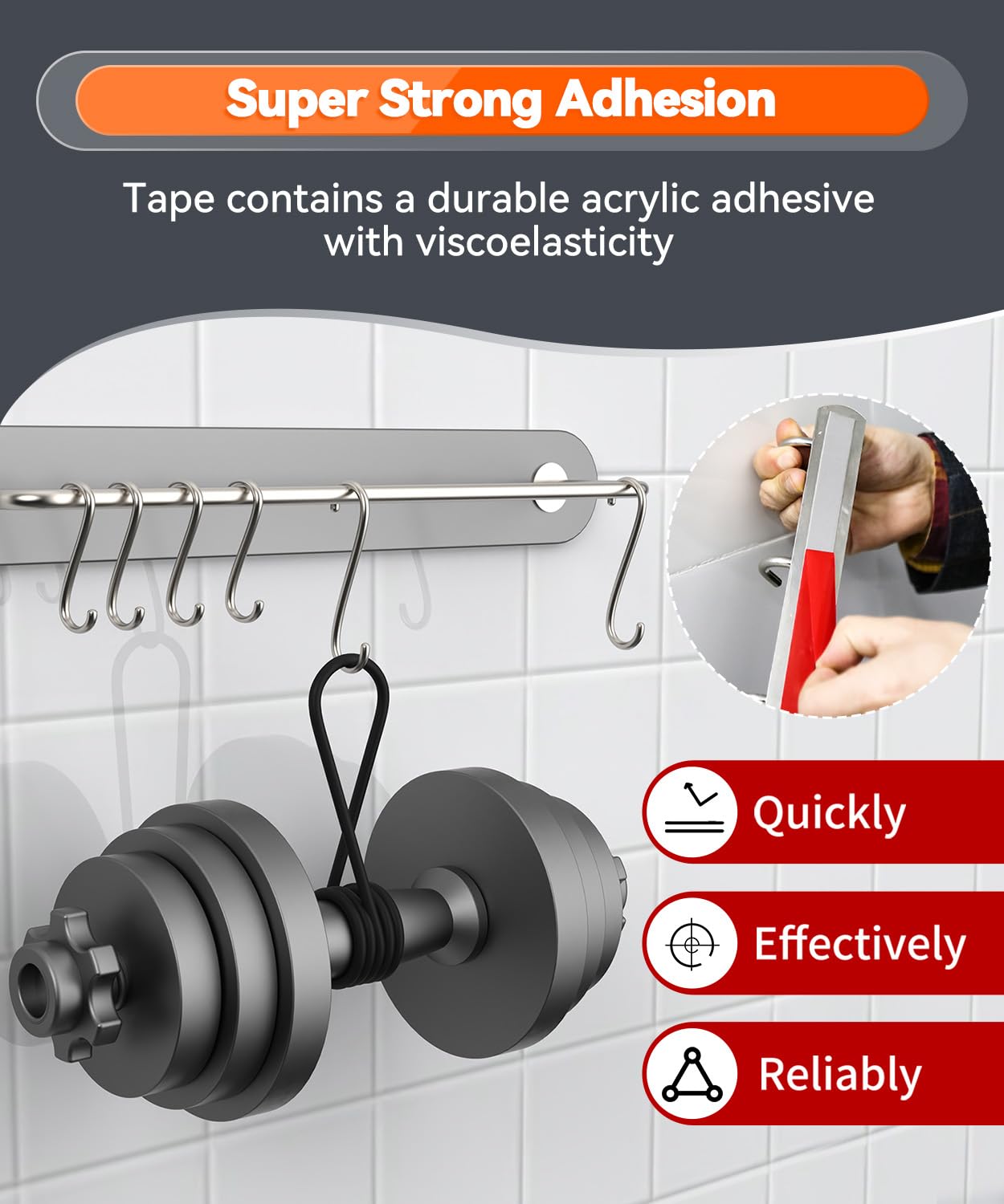 Cosygo Double Sided Tape Heavy Duty, 15FT Outdoor Heat Resistant Automotive Waterproof Mounting Tape, 1.2In Width Super Strong Adhesion Foam Tape