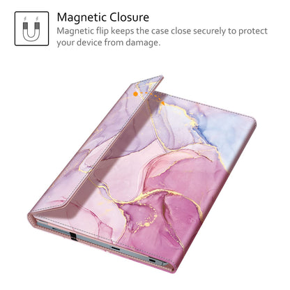 Fintie Sleeve Case for 14" ASUS Chromebook Flip C433TA / ASUS Chromebook C425 / Lenovo Yoga Slim 7 14IIL05 / Dell Latitude 7410 7420 - Premium PU Leather Portfolio Book Cover, Glittering Marble
