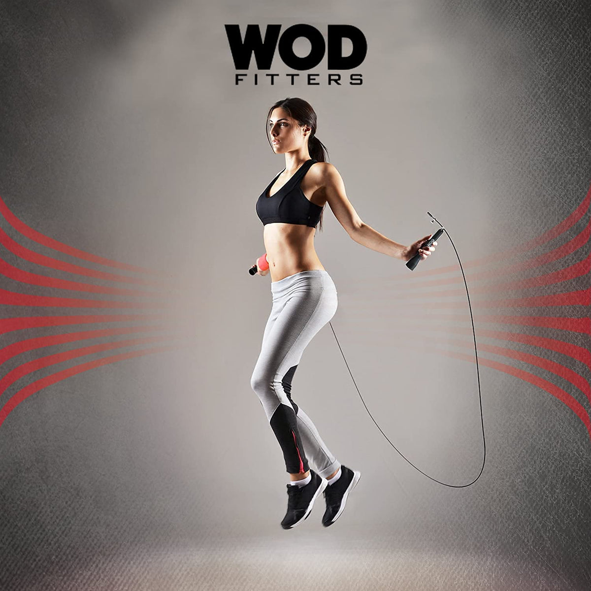 WODFitters Ultra Speed Cable Jump Rope - Adjustable Speed Rope for Double Unders