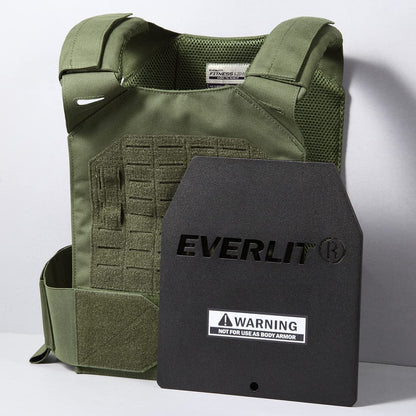 EVERLIT Adjustable Weighted Vest 14 Lbs/ 20 Lbs, Weight Included, for Body Weight Training Fitness Workout Running for Men Women (Black, 18 Lbs)