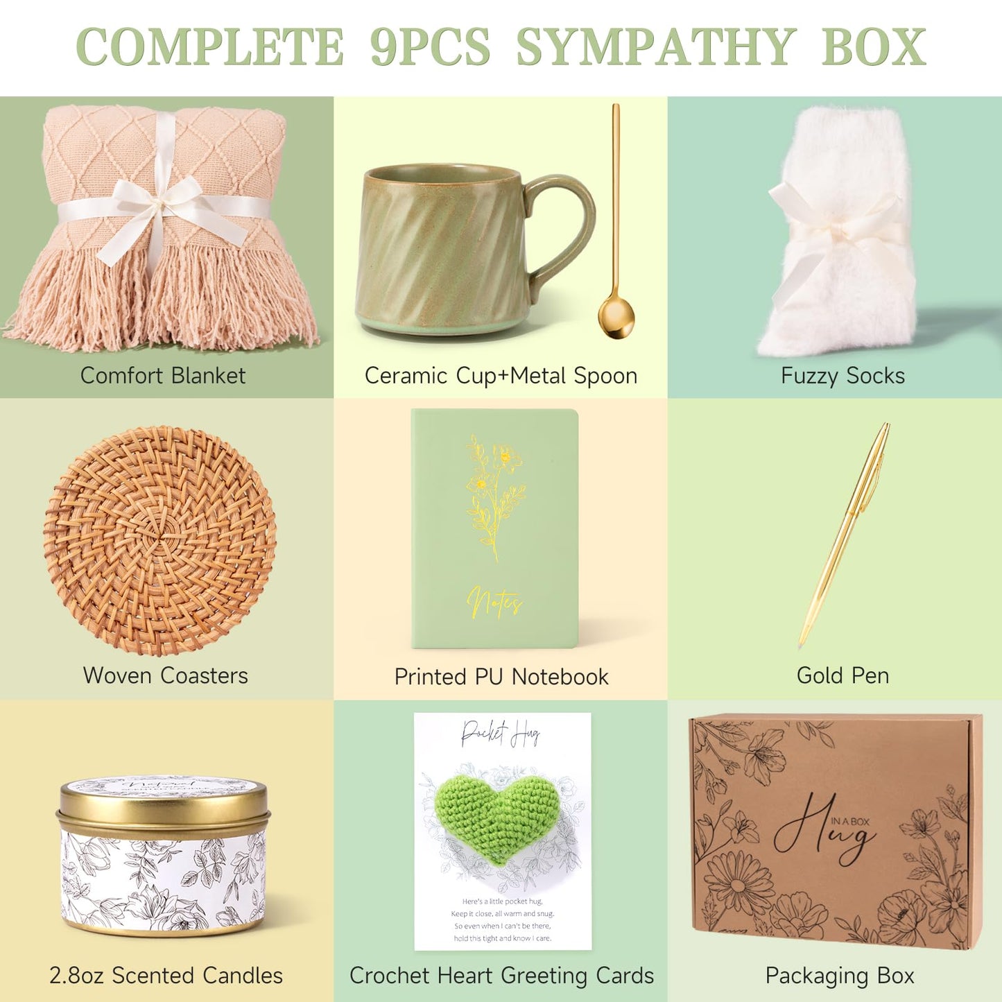 Birthday Gifts for Women Mothers Day Gifts, Get Well Soon Gift Baskets for Women, Thinking of You Inspirational Gift Self Care Box for Mom Best Friend Sister Wife Girlfriend Coworker