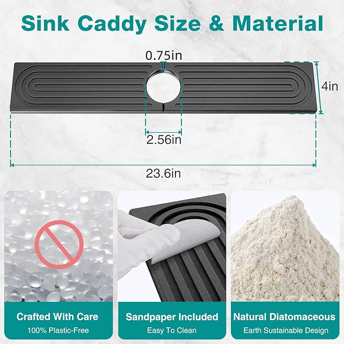 DK177 Faucet Mat for Kitchen Sink