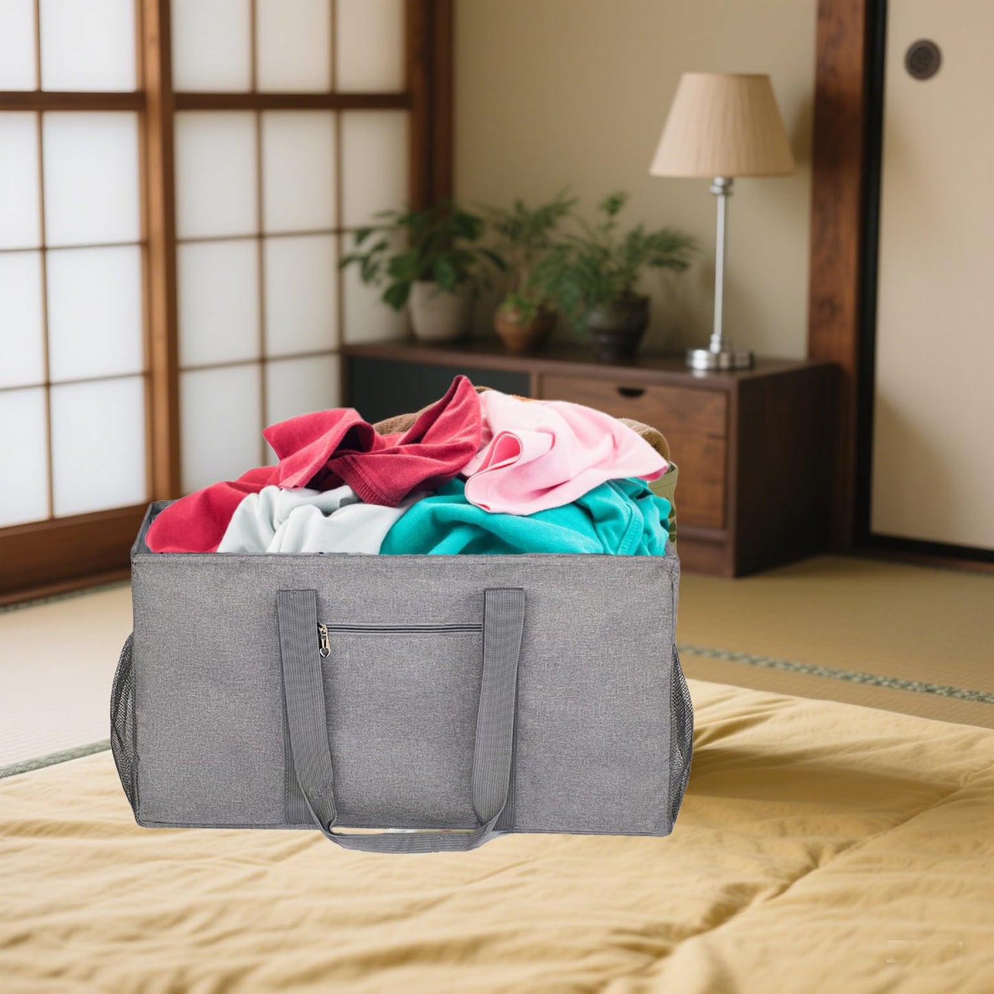 Dongawin Extra Large Utility Tote, Waterproof Beach & Picnic Bag, Foldable & Reusable Storage（2pack）