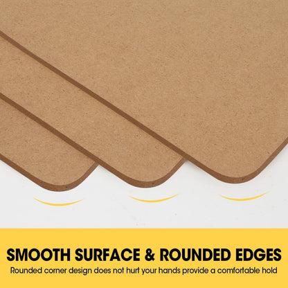 20 Pack Clipboards Bulk, Clipboards for Classroom, Letter Size (9 x 12.5 Inch) Wooden Clipboard, Hardboard Office Clipboard, Classroom Supplies