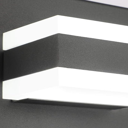 SOLFART Black Bathroom Vanity Lights Over Mirror Dimmable LED Modern Black Bathroom Lighting Bath Wall Lighting S8568 (5 Lights)