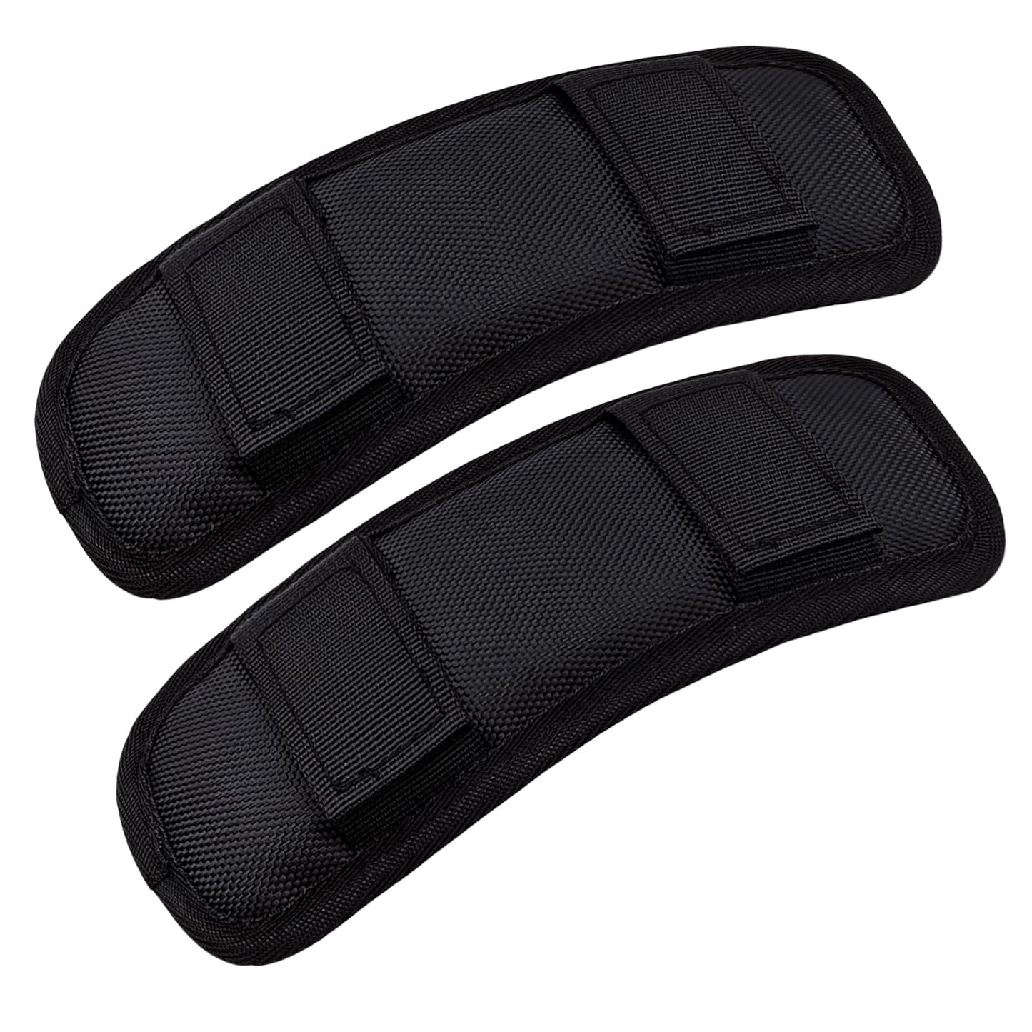 SOGOYFLA Soft Shoulder Strap Pad, Breathable & Removable Backpack Strap Pads for Bag Strap（2PCS-Black）