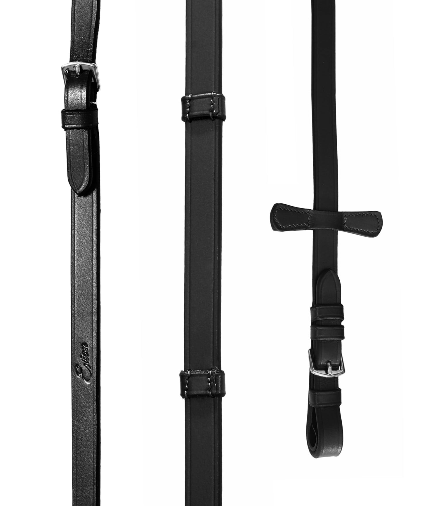 Exion Double Dressage Bridle for Horses – Padded Leather Weymouth Bridle with Two Sets of Reins – Ergonomic Comfort Headpiece – Premium Vegetable Tanned Leather – Full, Cob, Warmblood