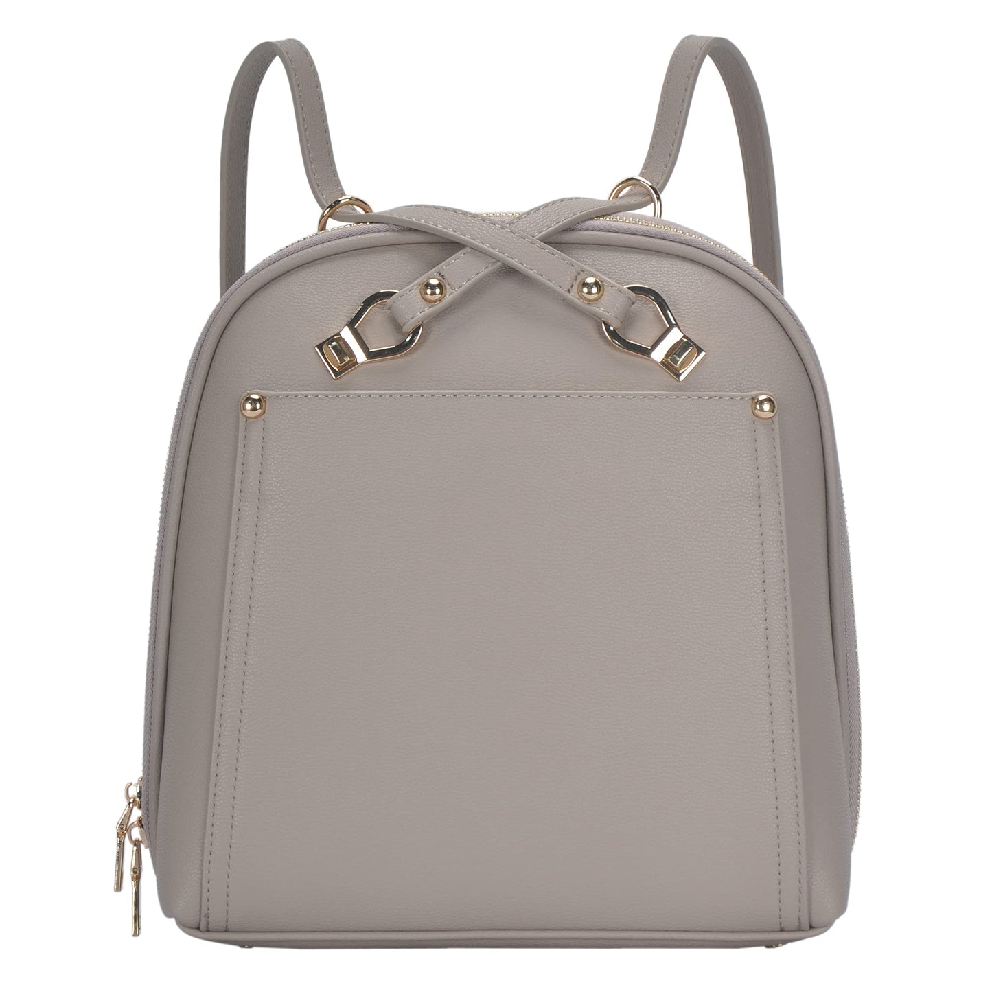 MMS Brands Miztique Daisy Convertible Backpack Purse for Women | Vegan Leather Shoulder Strap Bag or Convertible Backpack | (Taupe)