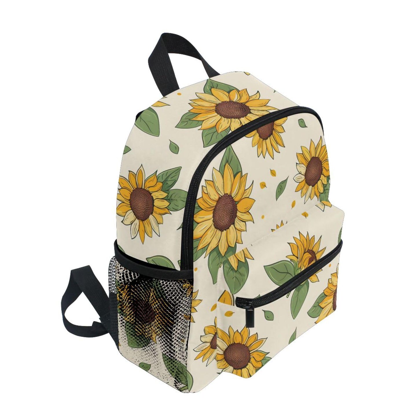 BOENLE Toddler Backpack Retro Sunflower Leaves Kids Backpacks for Boys Girls 3-8 Kindergarten Preschool Backpack