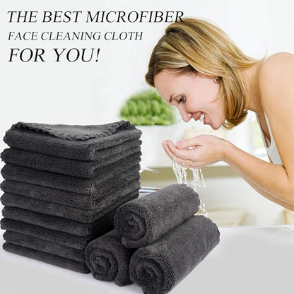 SUNLAND Microfiber Face Cloth Reusable Makeup Remover Facial Cleansing Towel