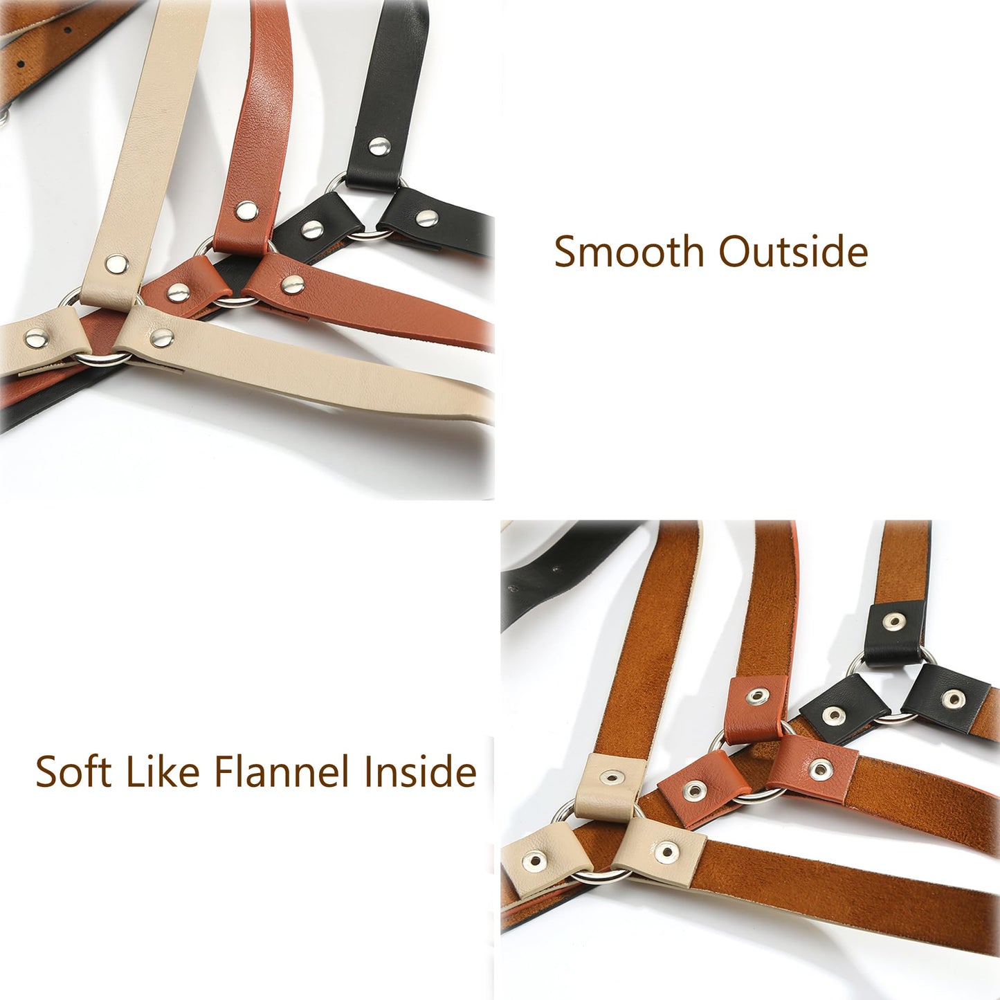 Block Garden Women Harness Belt Halloween Punk Waist Belt Body Chain Belts, Black L