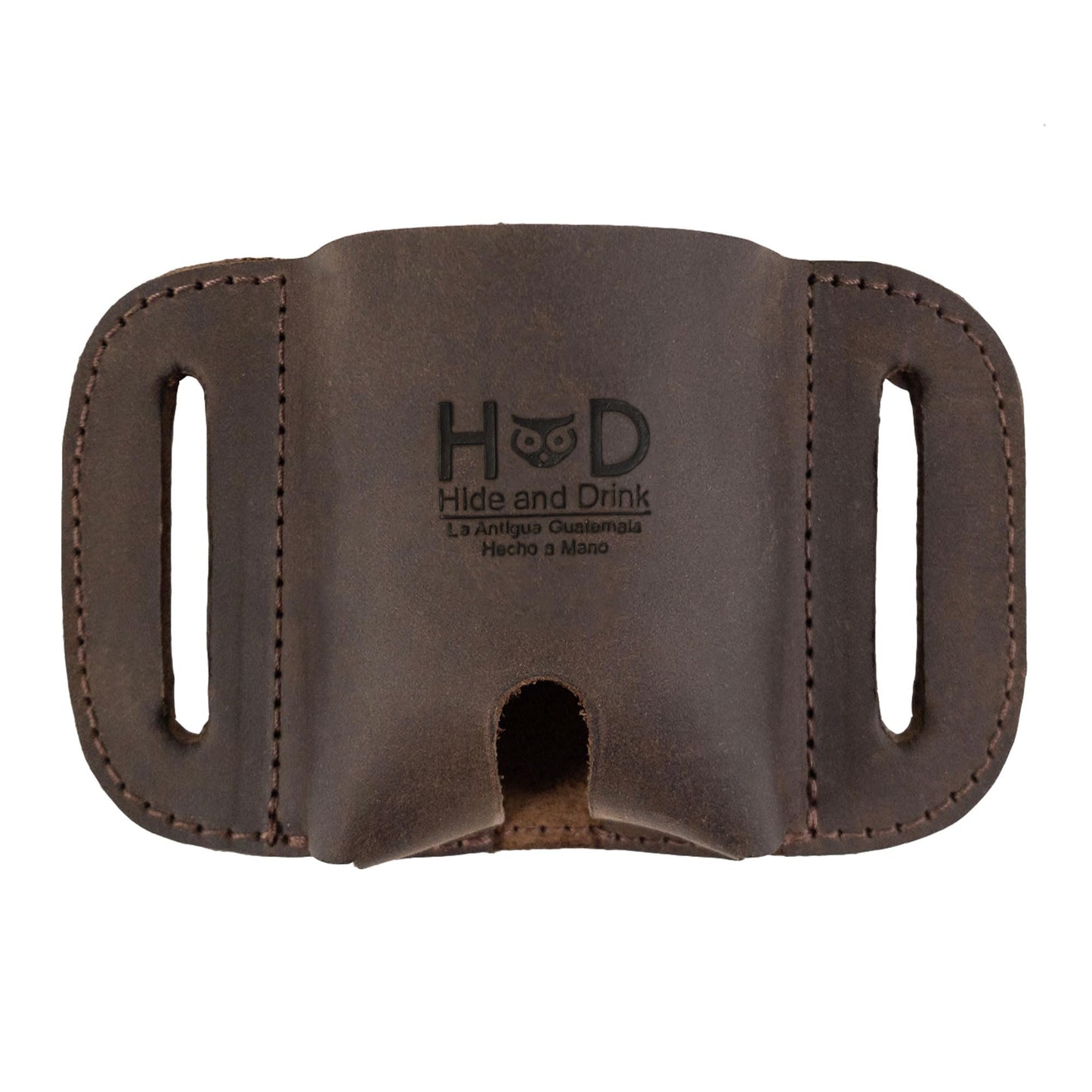 LeatherTex, Tactical Case for AirPods 1st/2nd Gen. and Pro Handmade from Full Grain Leather - Bourbon Brown