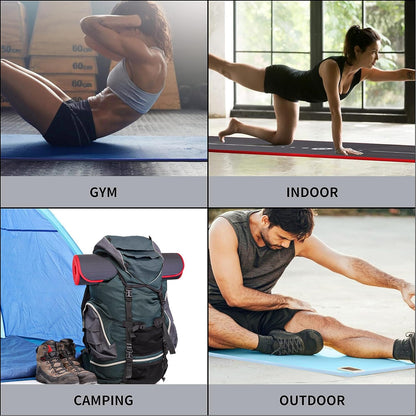 PROIRON Yoga Mat Eco Friendly NBR All-Purpose 10mm Thick Non-Slip Exercise Mat High Density Anti-Tear Pilates Mat with Carrying Strap for Yoga Pilates and Gymnastics - 183cm x 66cm x 1cm - 7 Colours(Only official brand : PROIRON)