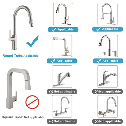LONIN Sponge Holder Over Faucet Kitchen Sink Caddy Organizer, Stainless Steel Detachable Hanging Faucet Drain Rack for Bathroom, Scrubbers, Soap, Chrome
