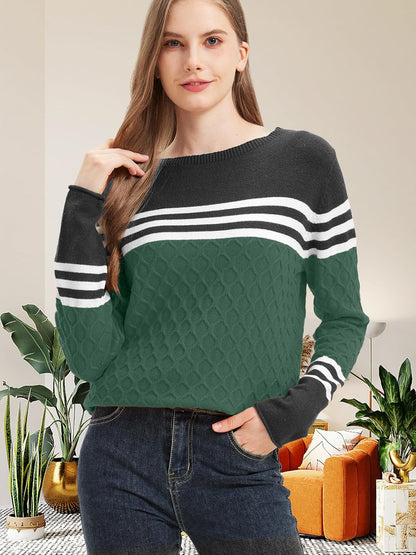 Womens Sweaters Fall 2025 Fashion Boho Trendy Lightweight Pullover Crew Long Sleeve Cute Tops for Women Winter Outfits
