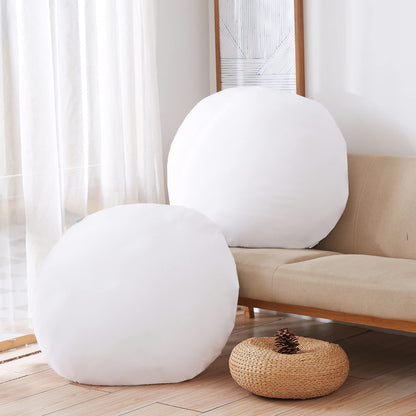 Acanva Throw Pillow Inserts for Bed Couch Sofa, Ultra Soft Polyester Filling for Decorative Cushion Square Sham Form, 18"x18"-4 Pack, White 4 Count