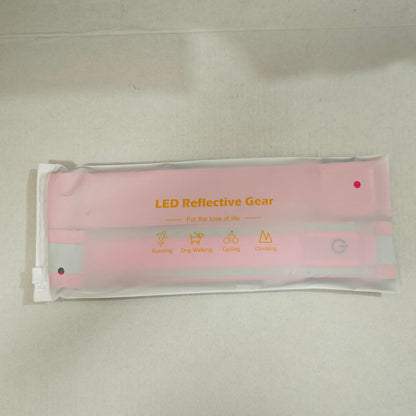 Ylzzrs LED Reflective Belt Sash Walking Gear,Safety Lights for Walkers at Night,High Visibility Safety Rechargeable Reflective Running Gear for Men Women Kids Night Dog Walking Gear