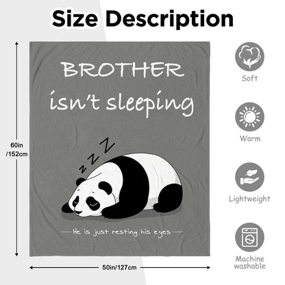 Jetuconme Gifts for Brother on Fathers Day,Brother Gifts from Sister,Birthday Gift for Brothers,Brothers Graduation Gift,Soft Throw Blanket for Napping Travel,Fathers Day Blanket 50"X 60"