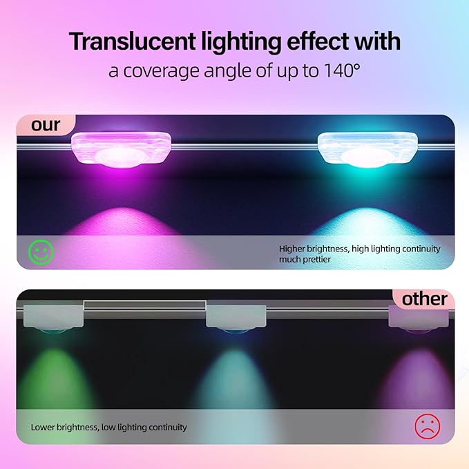 Permanent Outdoor RGB Lights with IP67 Waterproof,Smart Outdoor String Lights Remote Control, Eaves Lights with App, Daily and Accent Lighting (300ft)