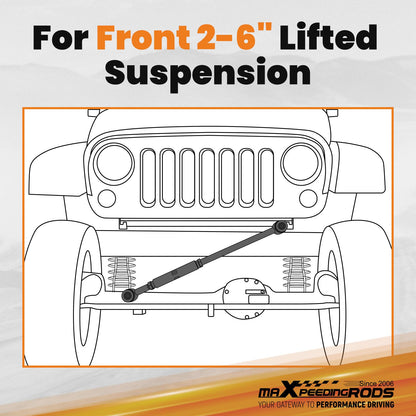 maXpeedingrods Front Adjustable Track Bar Fit 2-6" Lift for Ford F250 F350 Super Duty 1999-2004, Panhard Rod for Excursion 2000-2005 2WD 4WD
