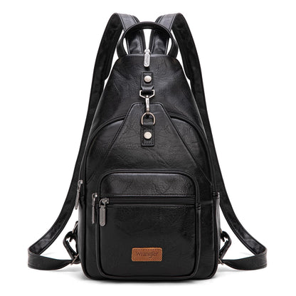 Montana West Wrangler Convertible Backpack for Women Vintage Shoulder Purses with Adjustable Sling Backpack Strap WG290-347BK