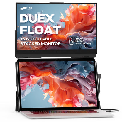 Mobile Pixels Geminos (2 x 24 inch) IPS Dual Stacked Computer Monitors with 65W USB-C Charging, 1080P Webcam&Speakers, All-Inclusive Workstation PC Monitor, USB-A/USB-C/HDMI, Ergo Design(2 Monitors)