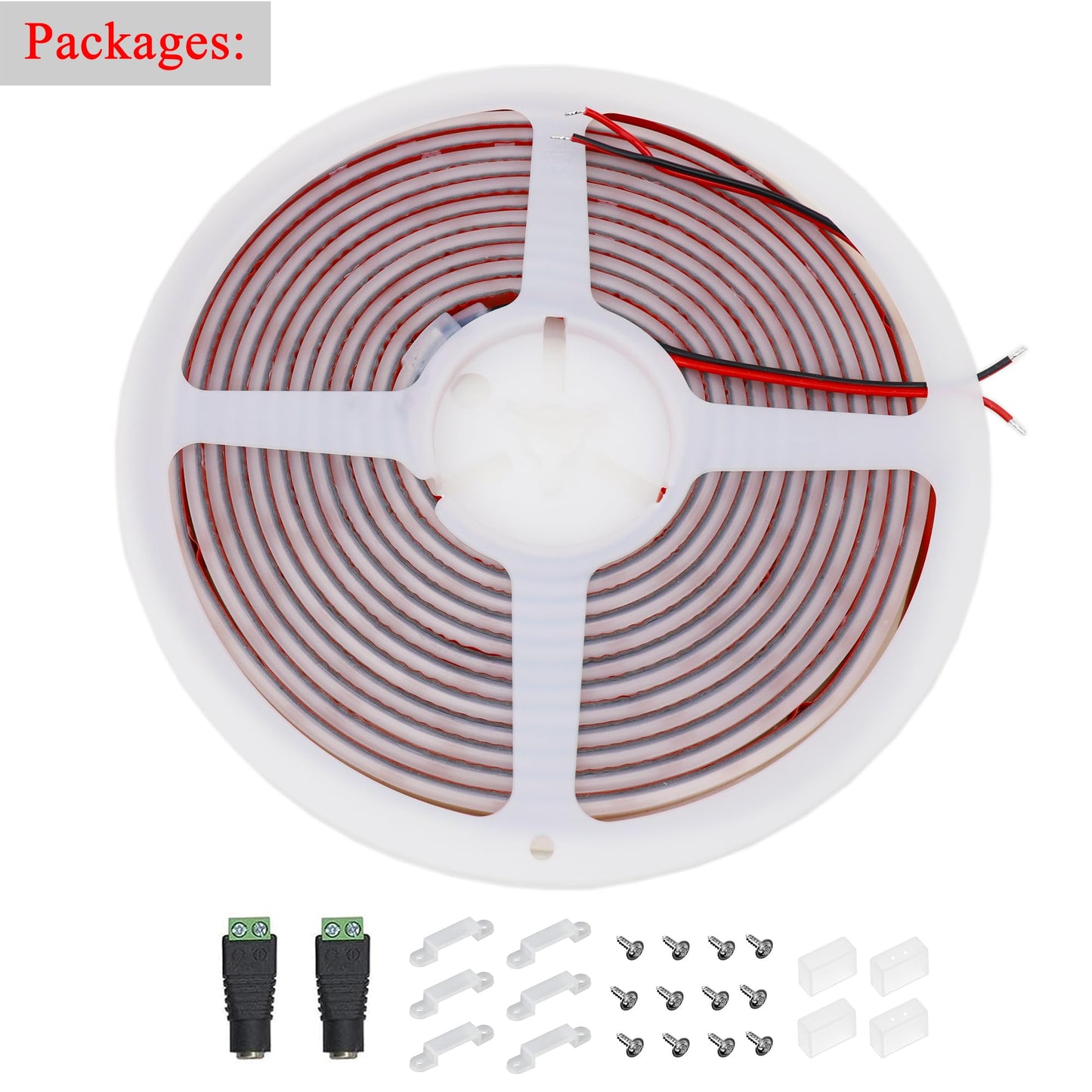 LEDENET COB LED Strip Lights Pink 480LEDs/m DC12V 16.4ft/5m Waterproof IP67 High Density LED Rope Lights for Outdoor Cabinets Desks Party DIY Decor