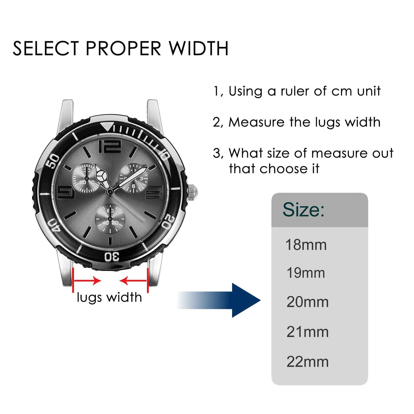 BISONSTRAP Watch Strap 19mm, Quick Release Silicone Watch Bands for Men Women (Black, Black Buckle)