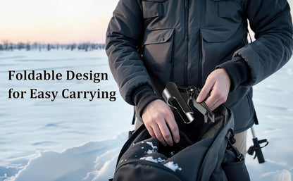 Adjustable Bucket Rod Holder for Ice Fishing - Clip-On Mount, Foldable & Adjustable Angle