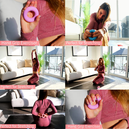 PINK VARIATIONS Smart Exercise Rings - Hoop Extra Weight - Hand Exerciser - Pilates Ring - Grip Strength Trainer - Compatible with Smart Weighted Hoop - Ideal for Fitness, Rehabilitation, Yoga