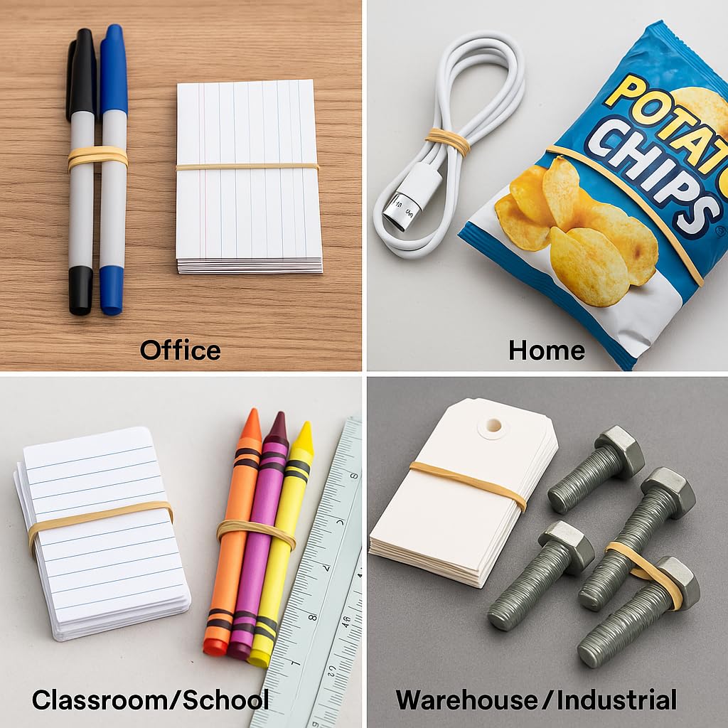 Upgrade Office Supply UPG225117B Rubber Bands, Size 117B (7 x 1/8), 200 Bands, 1 lb Box, USA