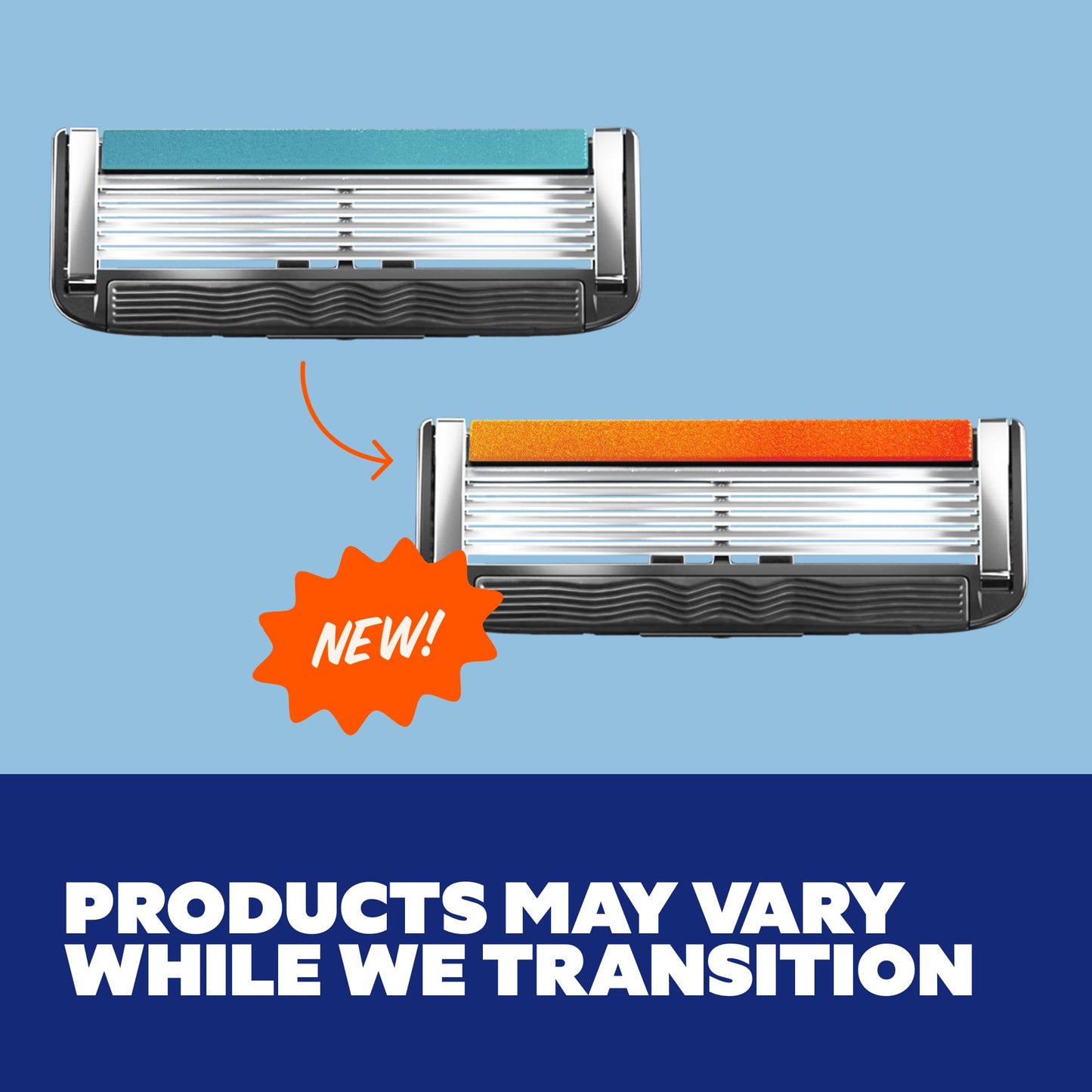 Dollar Shave Club | 6 Blade Razor Refills (8 Pack) | 6 Stainless Steel Blades for a Close & Comfortable Shave, 1 One Wipe Charlies